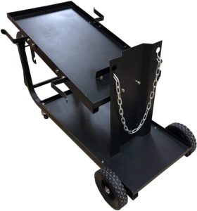 Universal Welding Cart With Fold Down Handle