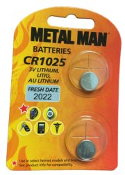 Metal Man MMCR1025R - Replacement CR1025 Battery (2 Pack)